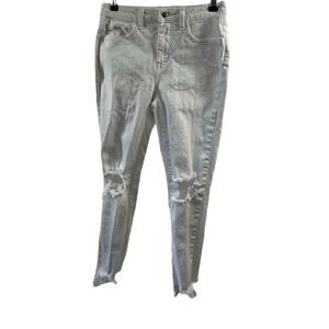 L’Agence White Distressed Skinny Jeans Size 26